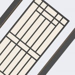 Lattice Outdoor Wall Lantern in Stainless Steel with Marble Accent