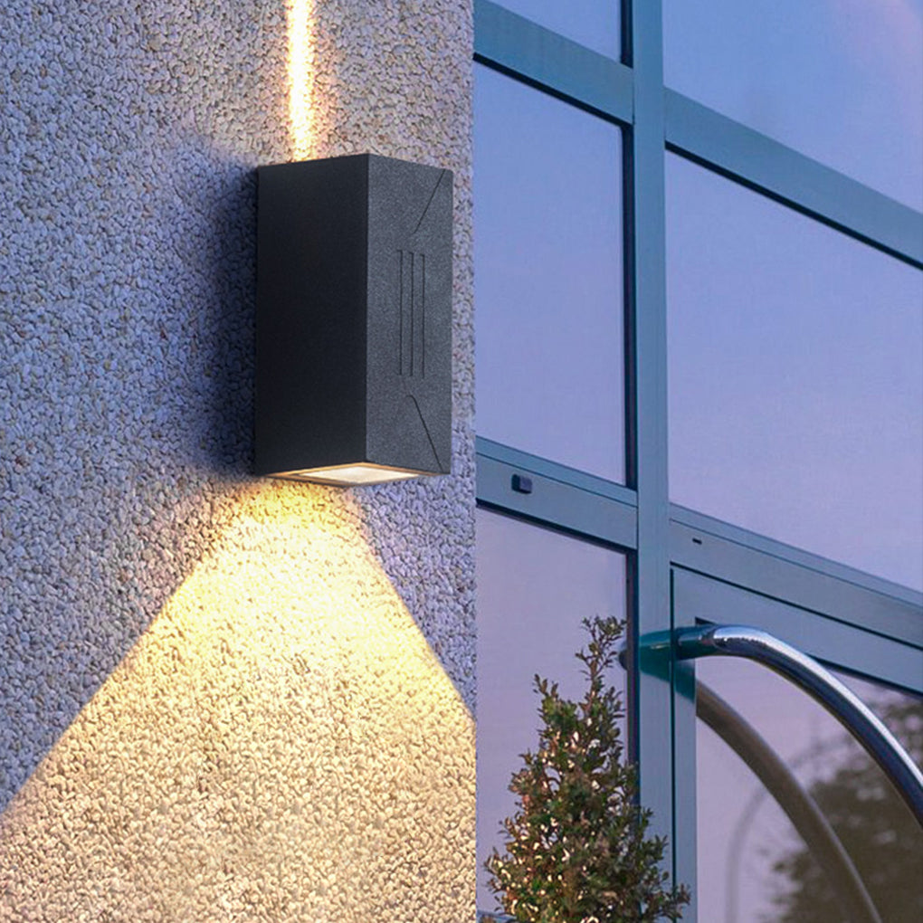 Waterproof Outdoor Up And Down Lights Led Wall Lamp For Villa Balcony Garden
