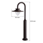 Arc LED Lawn Lamp for Modern Courtyards | Minimalist Outdoor Lighting
