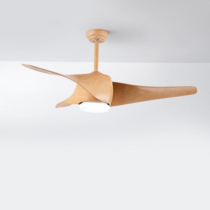 Aria 52-Inch LED Ceiling Fan with Remote Control in Wood, White, or Black