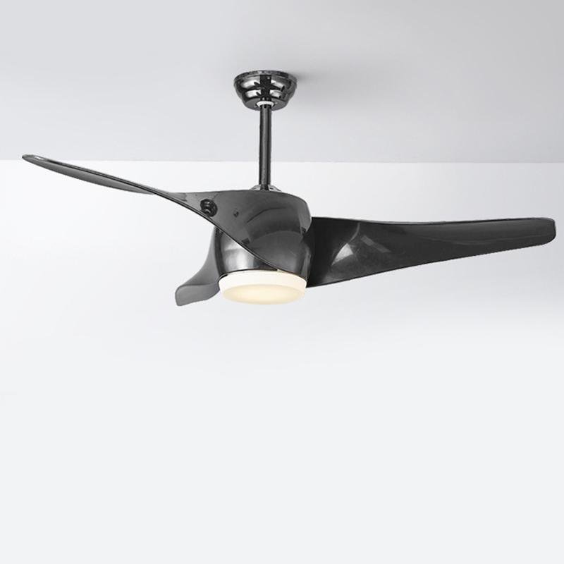 Aria 52-Inch LED Ceiling Fan with Remote Control in Wood, White, or Black