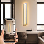 Modern LED Wall Sconce with Three-Step Dimming in Black or Gold