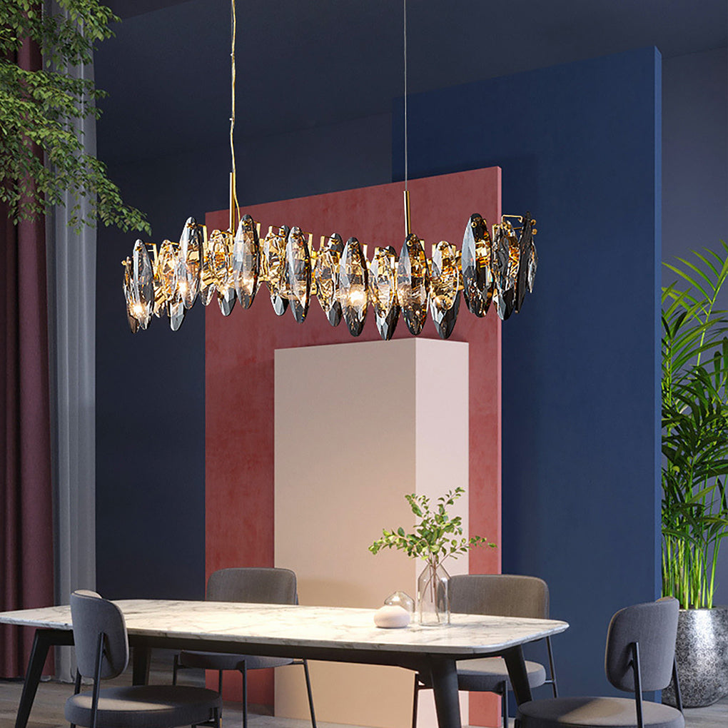 Postmodern Personality Creative Crystal Chandelier With Three Color Led