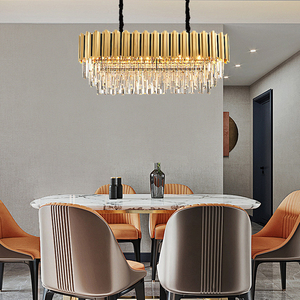 Modern Minimalist Personality Living Room Dining Room Bedroom Led Crystal Chandelier