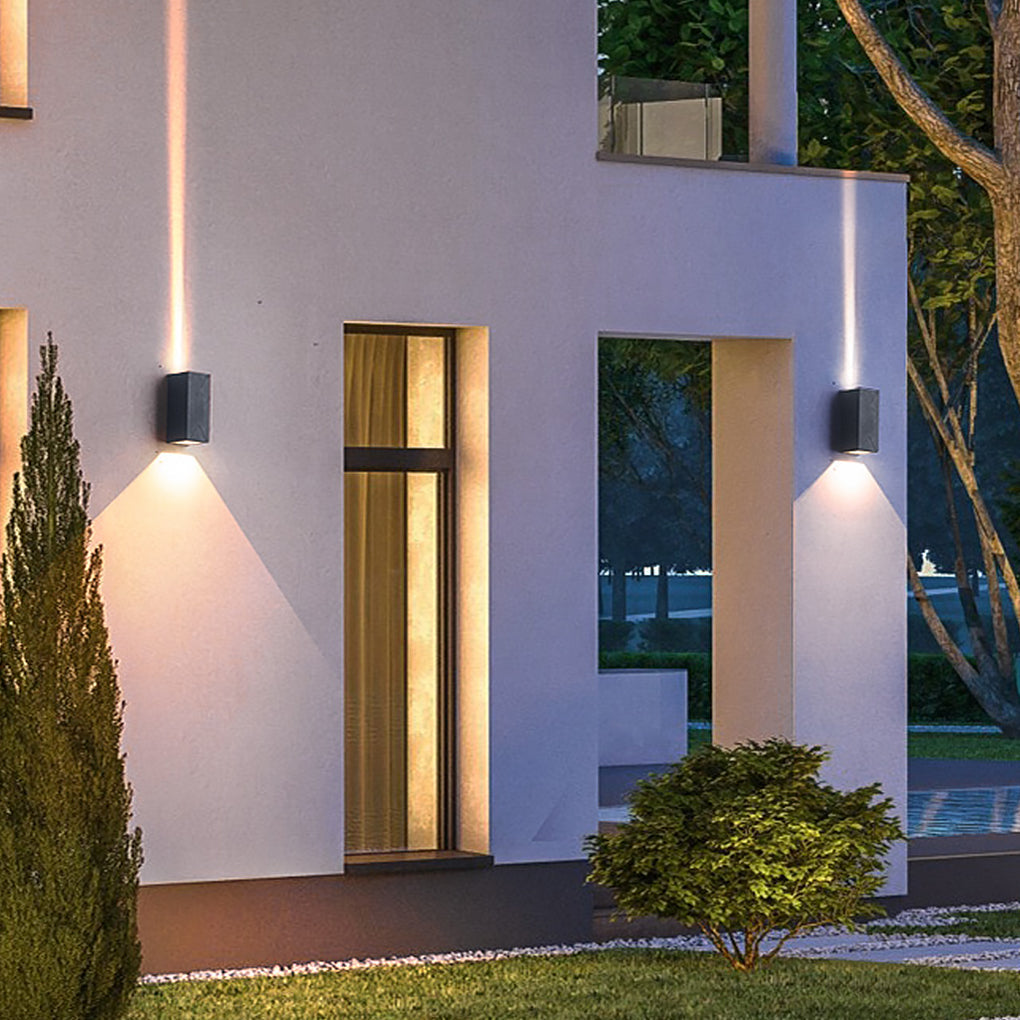Waterproof Outdoor Up And Down Lights Led Wall Lamp For Villa Balcony Garden