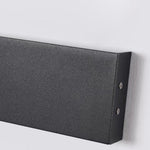 Linear LED Outdoor Wall Light in Black Metal, Waterproof Architectural Sconce