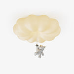 Cloud Bear Flush Mount Ceiling Light – Sculptural LED for Kids' Rooms & Modern Interiors