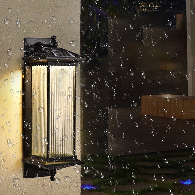 Led Solar Outdoor Wall Lights Waterproof Exterior Lights Backyard Lighting