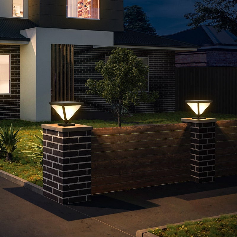 Solar Powered Outside Lights Led Outdoor Post Lights Yard Lights Hwd00054
