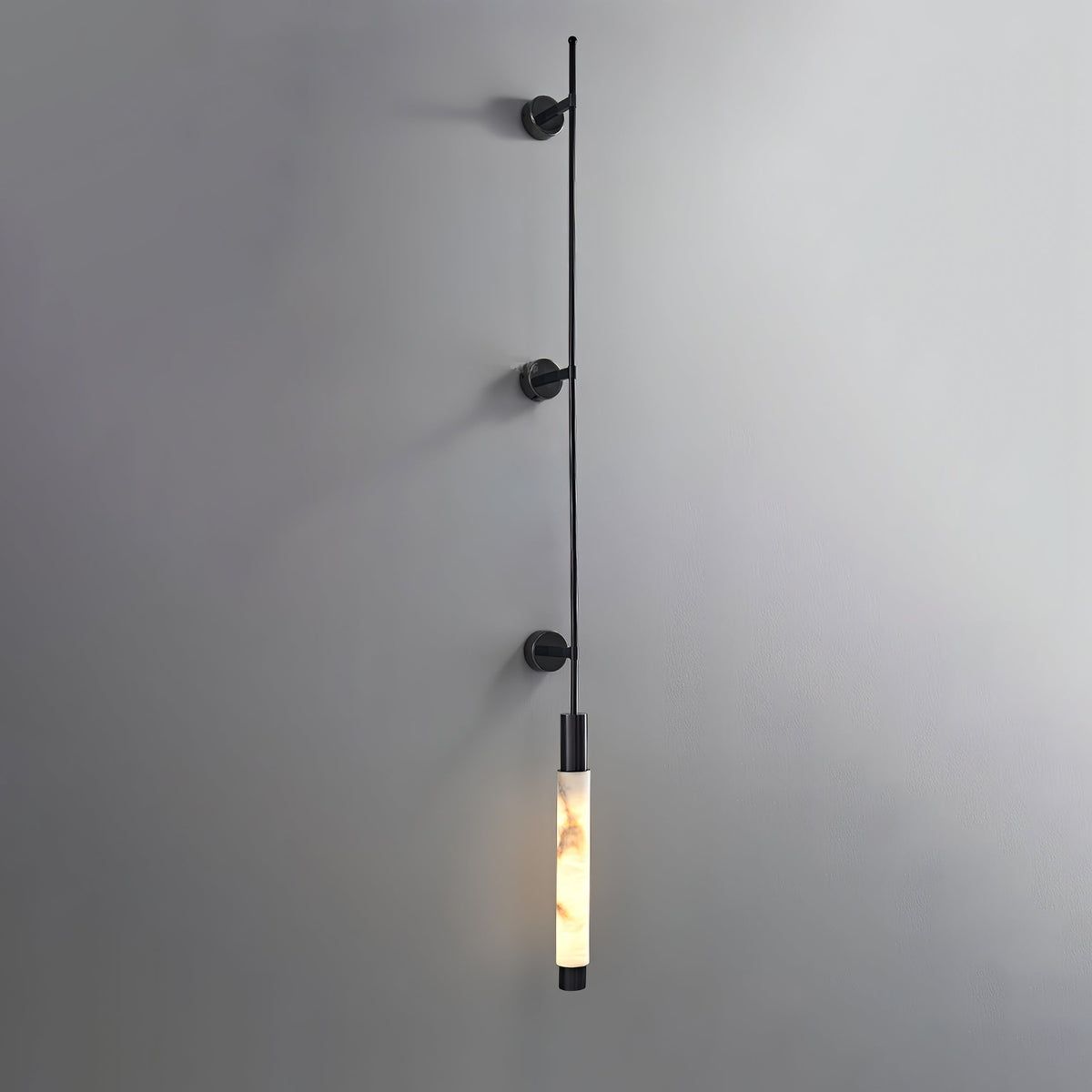 Verita Alabaster LED Wall Sconce in Brass Finish for Modern Interiors