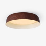 Arcwood LED Flush Mount Ceiling Light in Walnut Wood Grain
