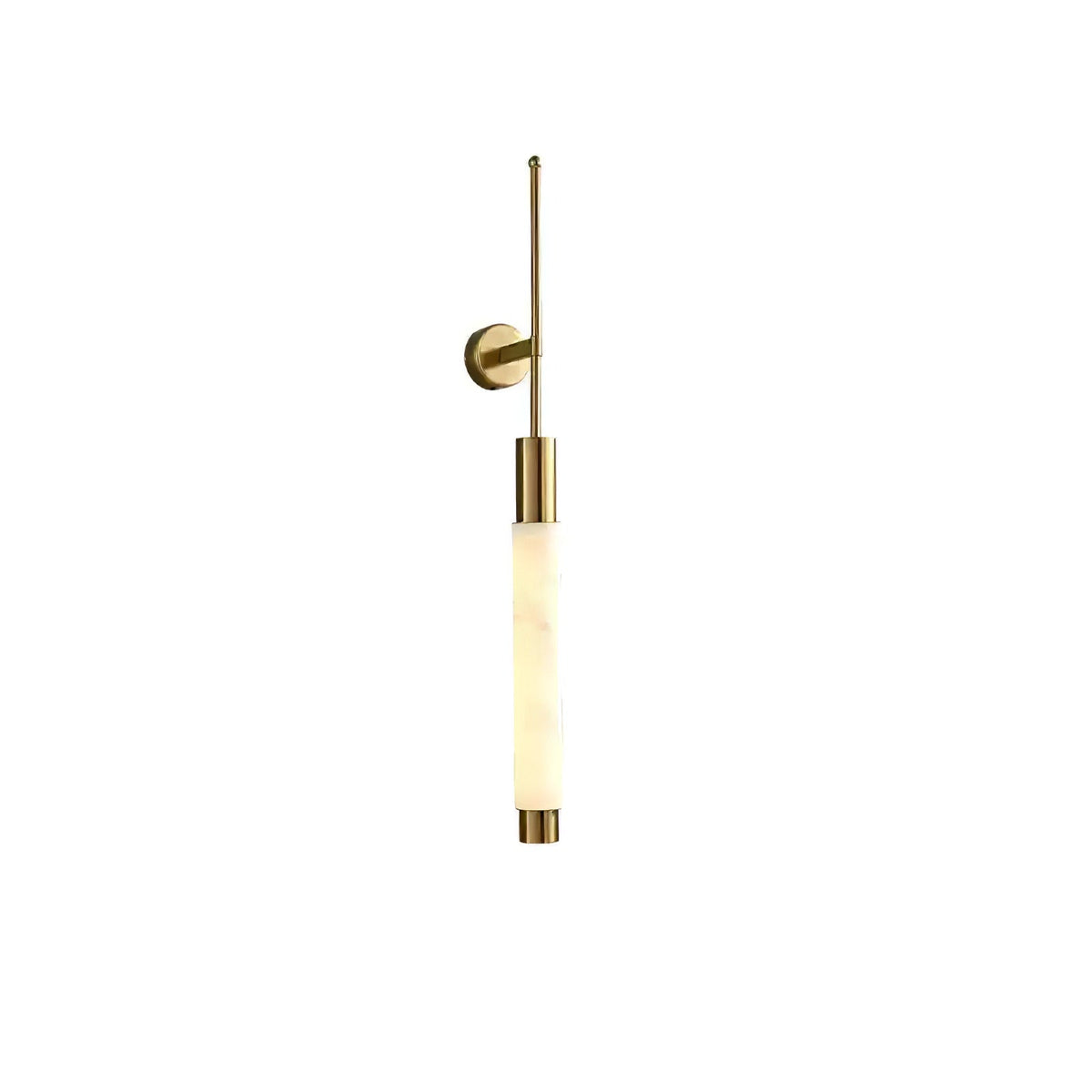 Verita Alabaster LED Wall Sconce in Brass Finish for Modern Interiors