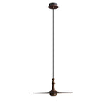 Wooden Spin Pendant Light – Modern Natural Wood Hanging Lamp for Dining Room & Living Room