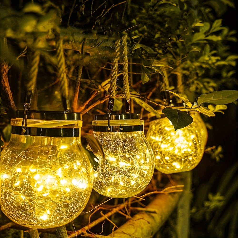 Solar Powered Outdoor Courtyard Crack Lamp