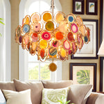 Postmodern Luxury Style Agate Living Room Chandelier