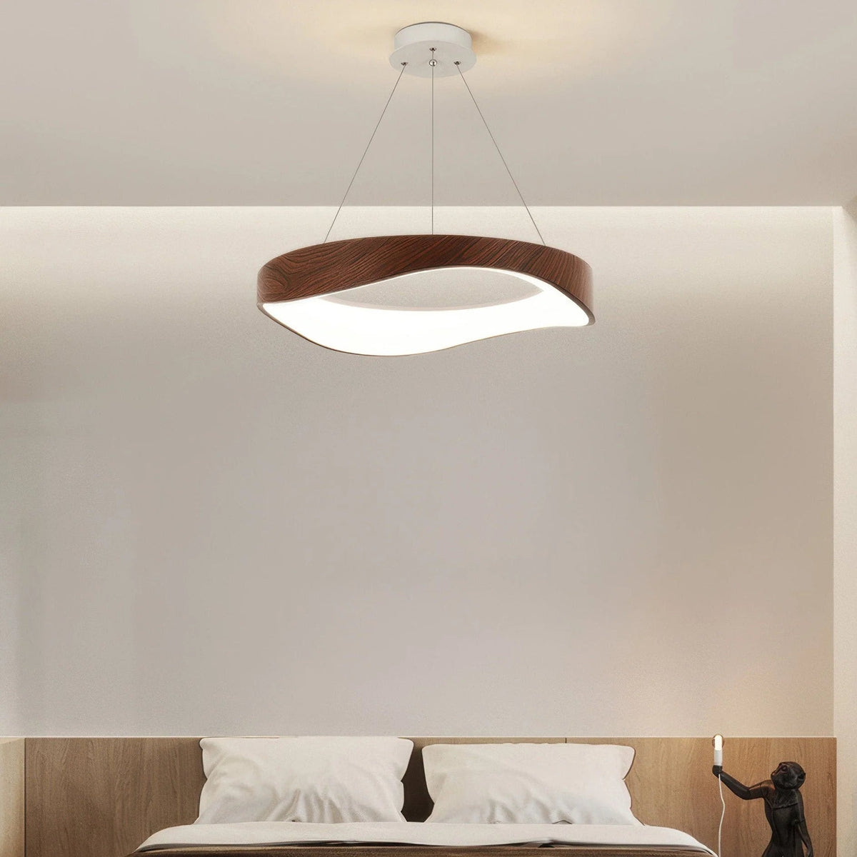 Nordic Creative Wood Grain Study Ceiling Lamp