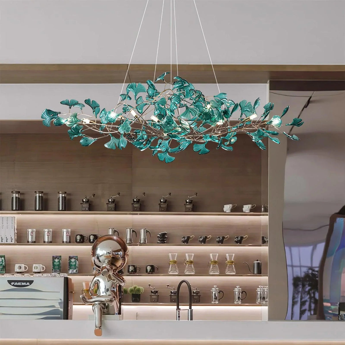 Auraleaf Acrylic Chandelier