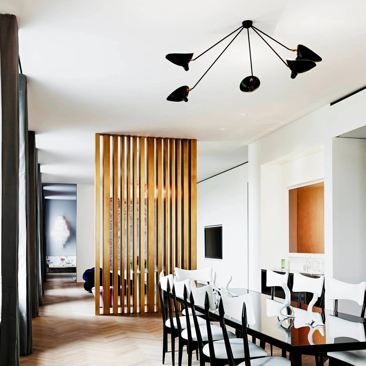 Celestial Curve Ceiling Light