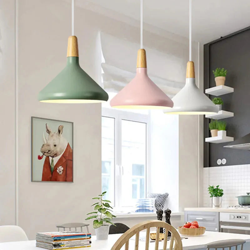 Vivid Cone Modern Pendant Light