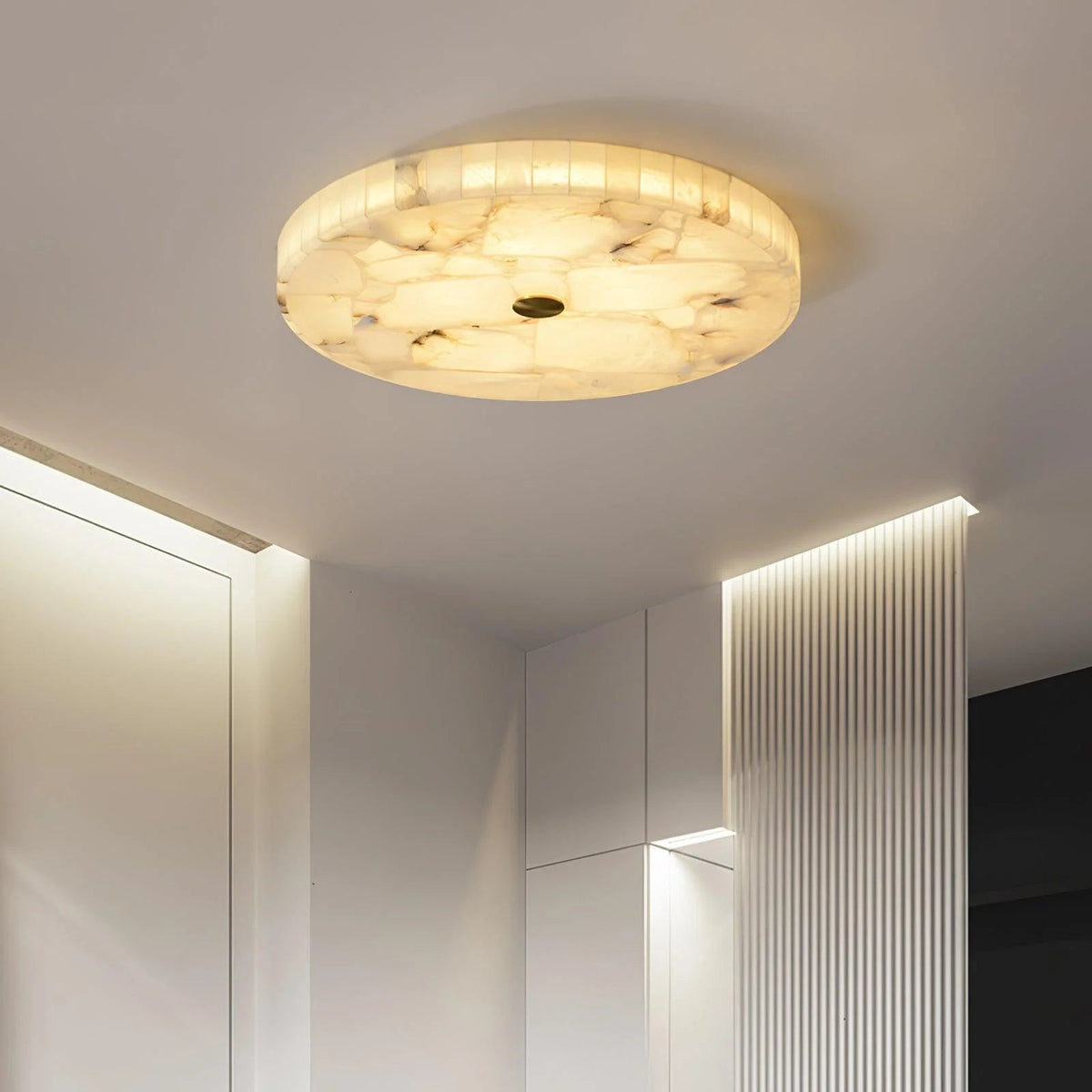 Alabaster Glow Ceiling Light
