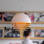 Mid Century Bauhaus Sunset Orange Pendant Lamp