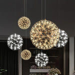 Silver Luster Ball Pendant Light