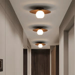 Minimalist Natural Timber Ceiling Lamp