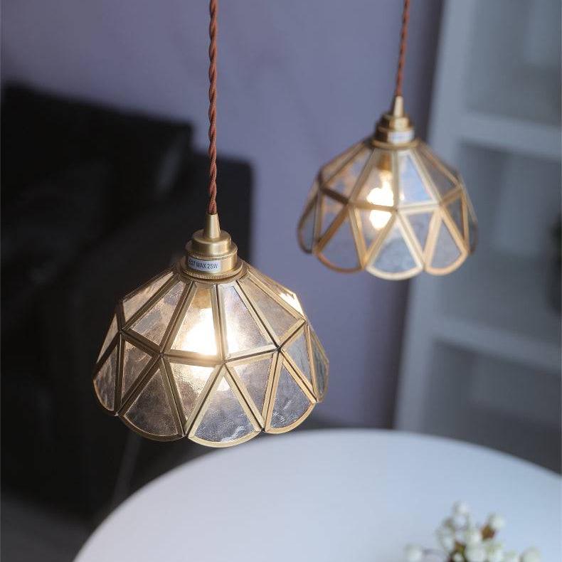 Nordic Style Vintage Brass Pendant Lamp