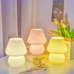 Creative Glass Retro Mushroom Table Lamp