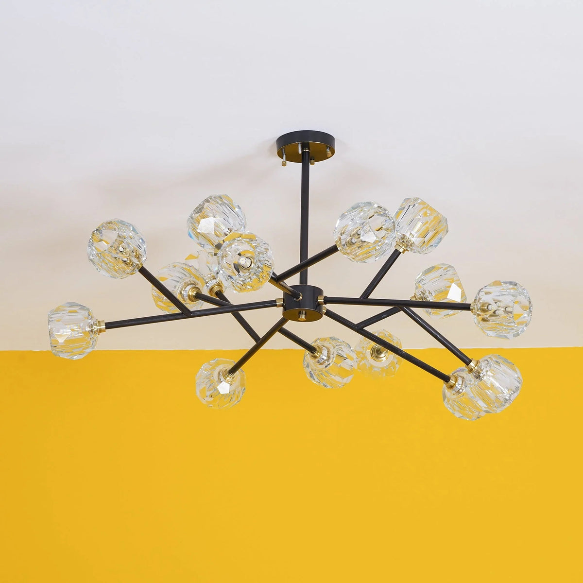 Glass Ball Cascade Chandelier
