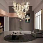 Double Storey Villa Living Room Light Luxurious And Artistic Chandelier