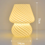 Creative Glass Retro Mushroom Table Lamp