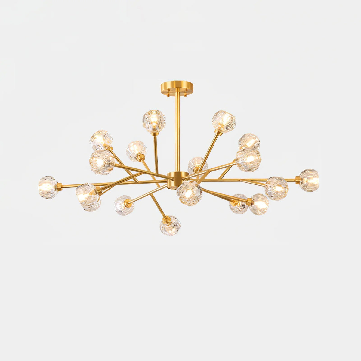 Glass Ball Cascade Chandelier