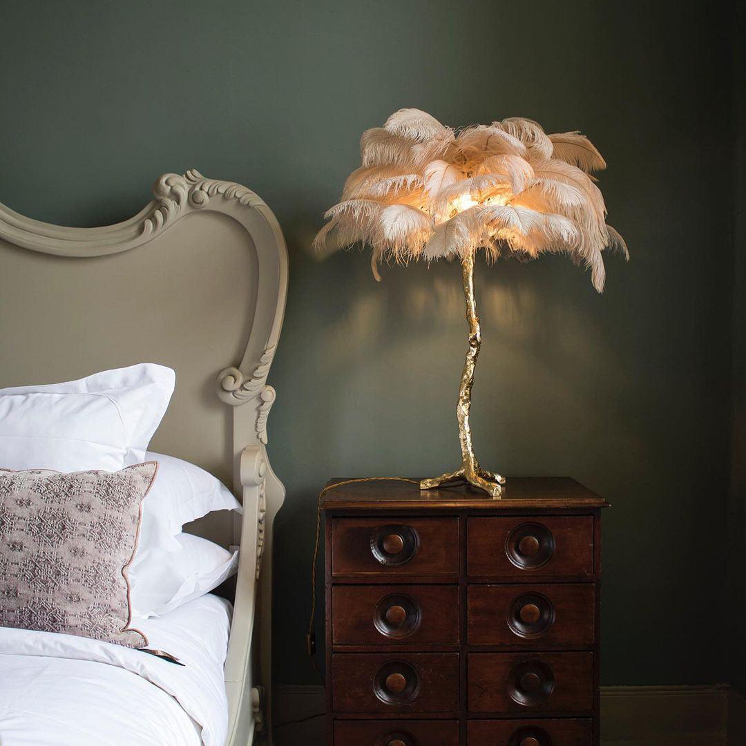 Feathered Elegance Table Lamp