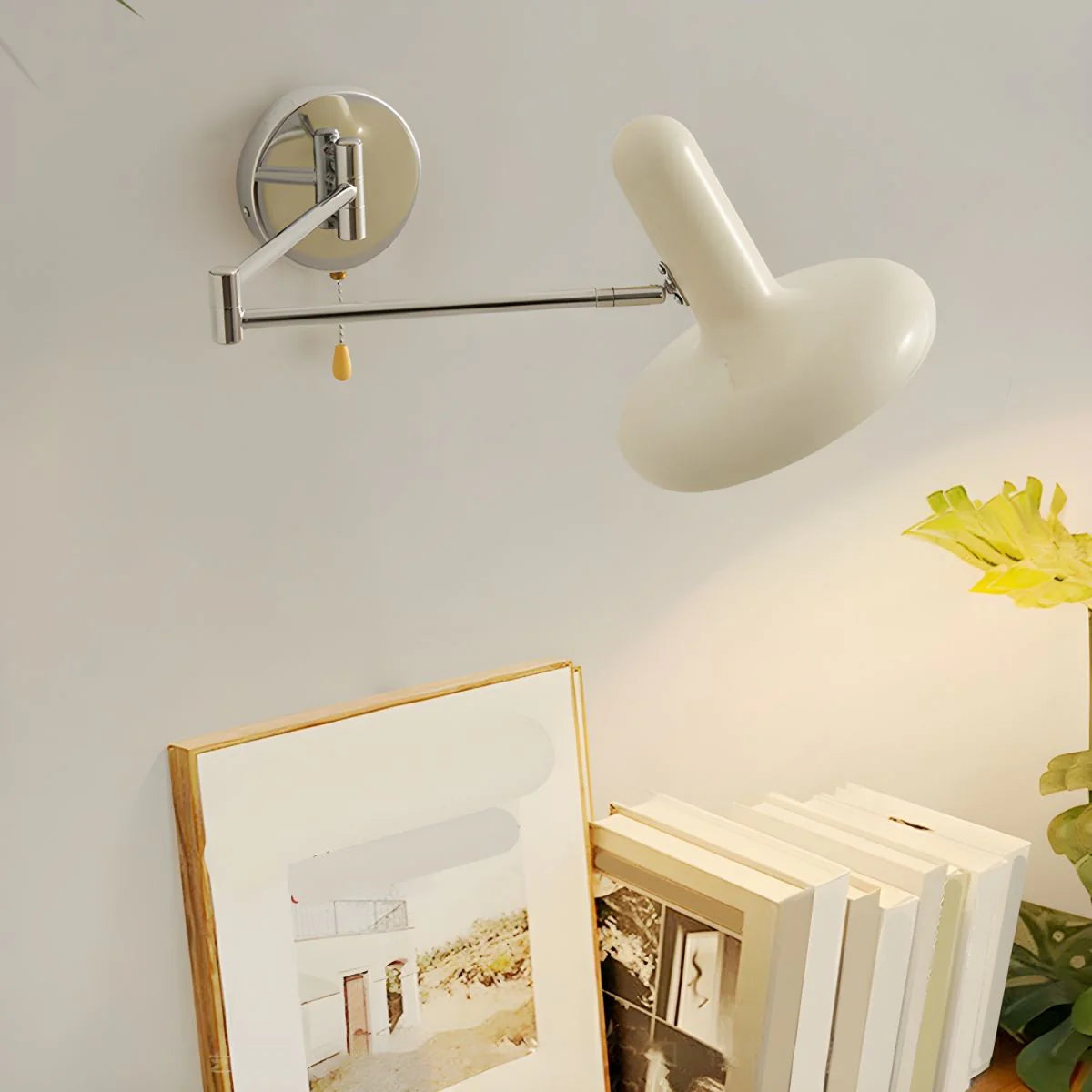 Mid Century White Wall Light