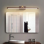Luxe Brass Walnut Linear Wall Light