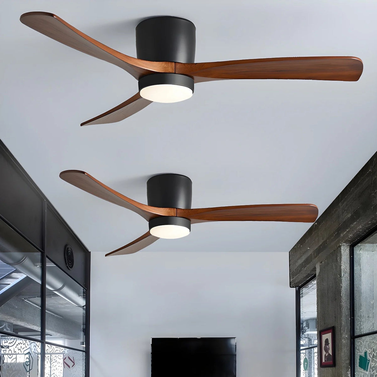 Woodaura Modern Ceiling Fan Light