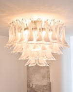 Wave Glass Ceiling Lamp | Murano Art Glass Flush Mount Light