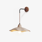 Mirella Wall Sconce – Handcrafted Microcement & Walnut Modern Wall Light