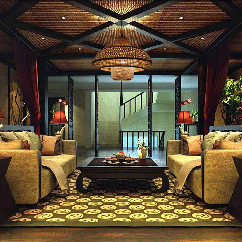 Modern Boho Rattan Pendant Light