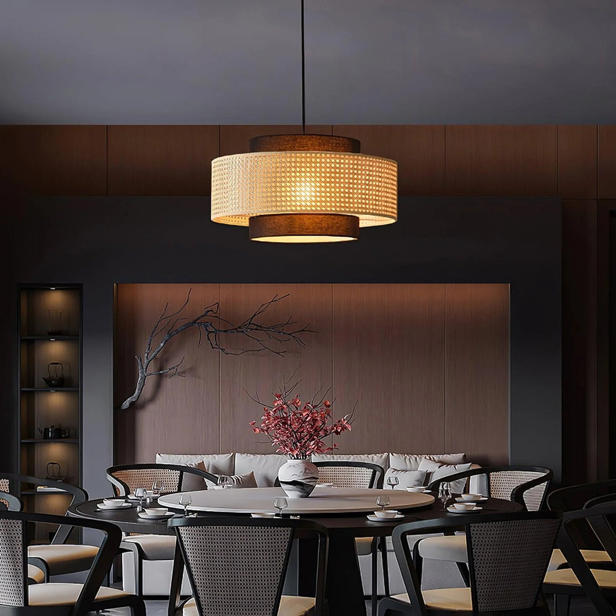 Minimalist Drum Pendant Fixture