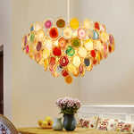 Postmodern Luxury Style Agate Living Room Chandelier