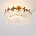 Intricate Round Glass Chandelier