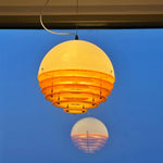 Mid Century Bauhaus Sunset Orange Pendant Lamp