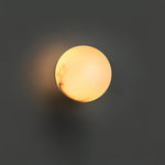 Alabaster Globe Wall Light