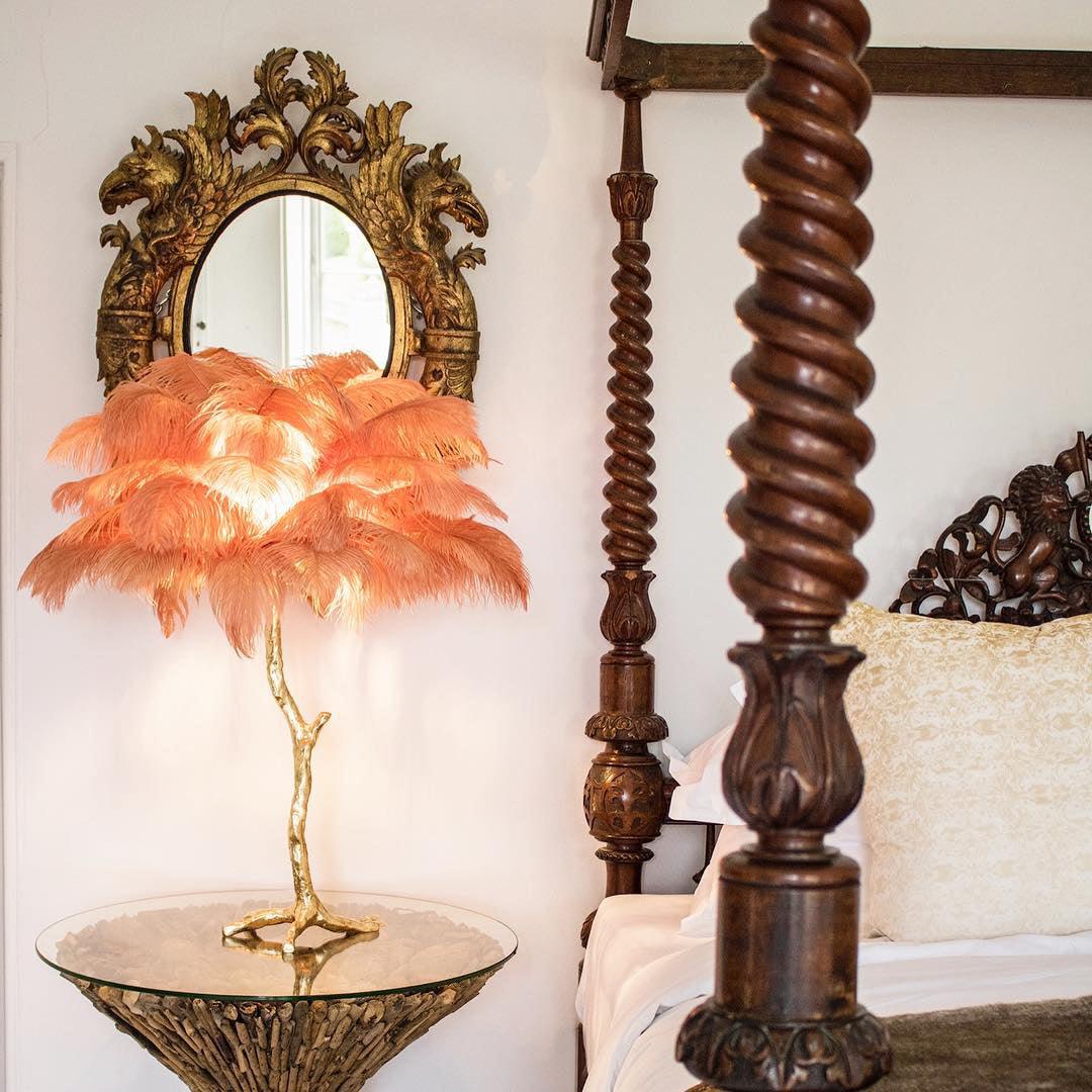Feathered Elegance Table Lamp