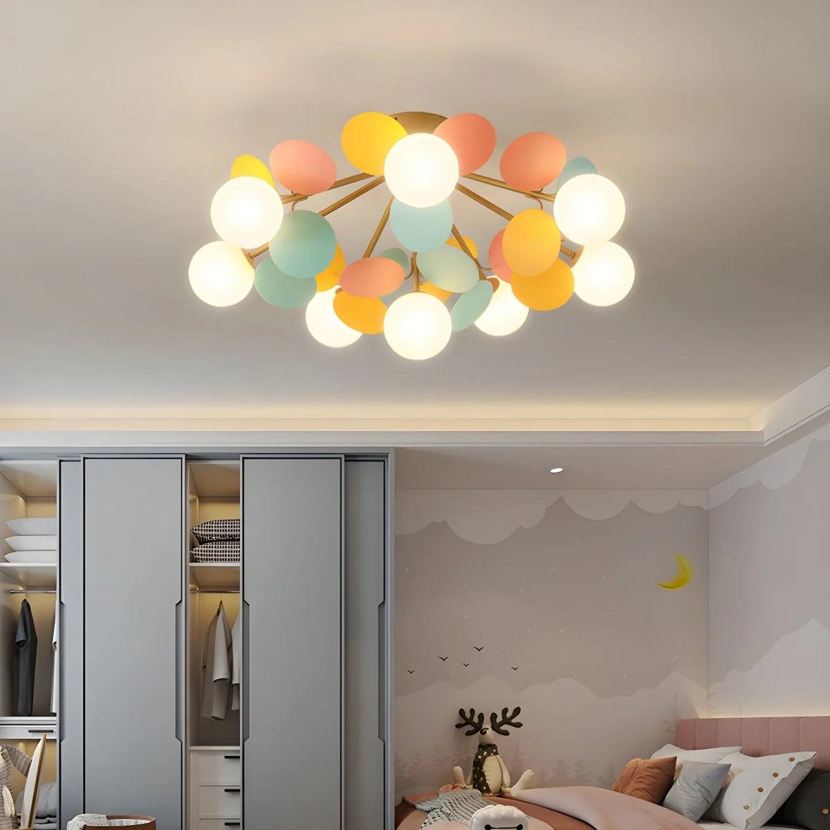 Mid Century Macaron Ceiling Light