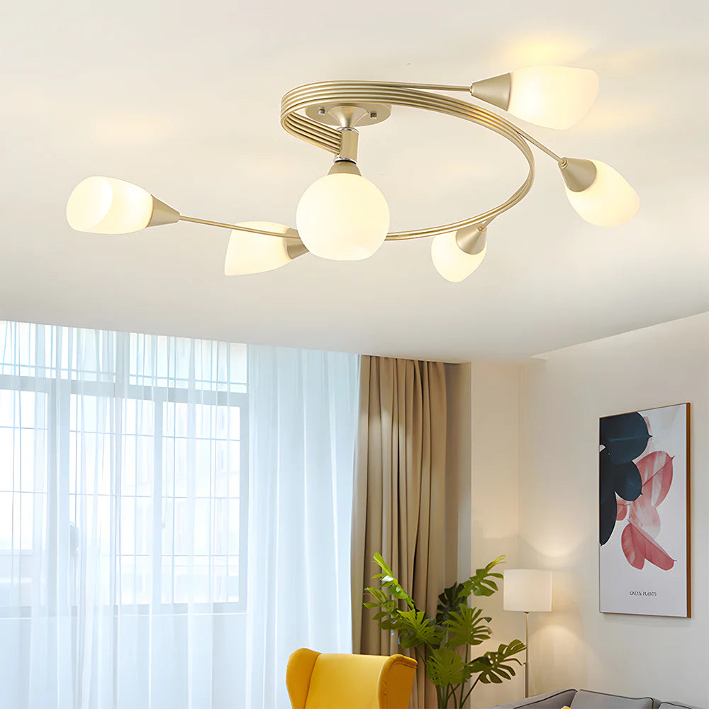 Scandinavian Minimalist Modern Creative Light Luxury Cream Style Living Room Dining Room Study Bedroom French Ceiling Light