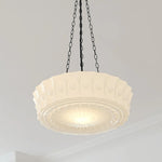Classic White Round Pendant Lamp
