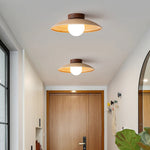 Rustic Mini Wood Ceiling Lamp